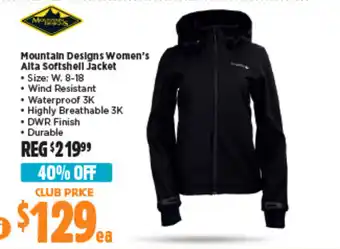 Anaconda Mountain Designs Women's Alta Softshell Jacket offer