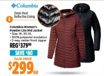 Columbia Women's Powder Lite Mid Jacket