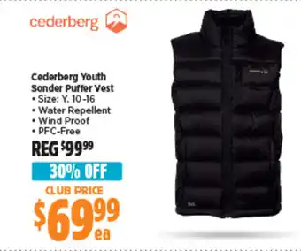 Anaconda Cederberg Youth Sonder Puffer Vest offer