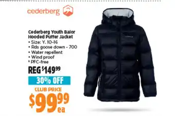 Anaconda Cederberg Youth Balor Hooded Puffer Jacket offer