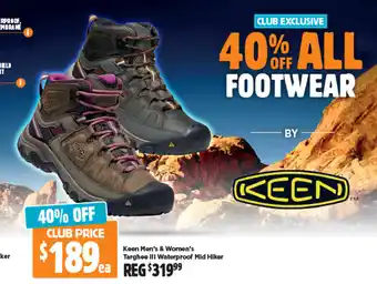 Anaconda Keen Men's & Women's Targhee III Waterproof Mid Hiker offer