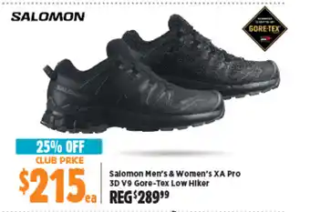 Anaconda Salomon Men's & Women's XA Pro 3D V9 Gore-Tex Low Hiker offer