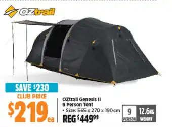 Anaconda Oztrall Genesis II 9 Person Tent offer