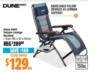 Anaconda Dune 4WD Deluxe Lounge Recliner offer