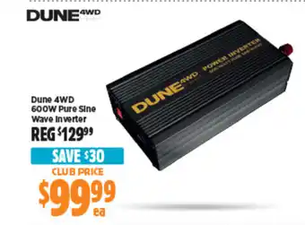 Anaconda Dune 4WD 600W Pure Sine Wave Inverter offer