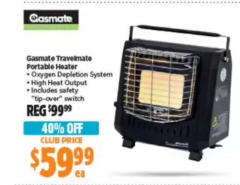 Anaconda Gasmate Travelmate Portable Heater offer