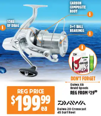 Anaconda Dalwa 20 Crosscast 45 Surf Reel offer