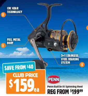 Anaconda Penn Battle III Spinning Reel offer