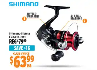 Anaconda Shimano Sienna FG Spin Reel offer