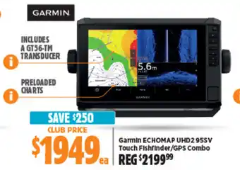 Anaconda Garmin ECHOMAP UHD2 95SV Touch Fishfinder/GPS Combo offer