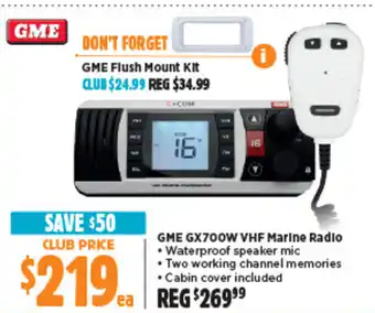 Anaconda GME GX700W VHF Marine Radio offer