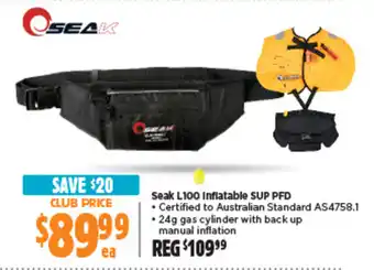 Anaconda Seak L100 Inflatable SUP PFD offer