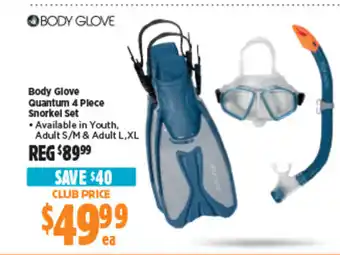 Anaconda Body Glove Quantum 4 Plece Snorkel Set offer