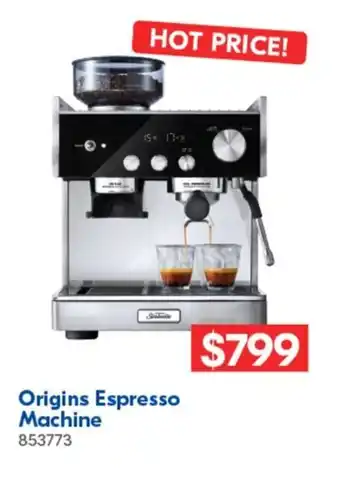 Betta Origins Espresso Machine offer