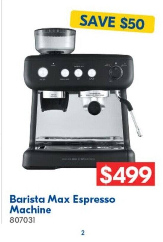 Barista Max Espresso Machine offer at Betta