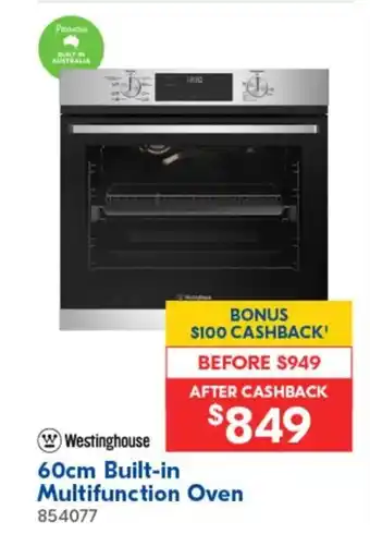 Betta 60cm Built-in  Multifunction Oven offer