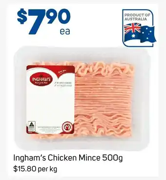 Foodland Ingham's Chicken Mince 500g offer