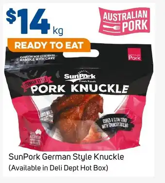 Foodland SunPork German Style Knuckle offer