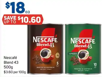 Foodland Nescafé Blend 43 500g offer