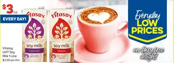 Foodland Vitasoy UHT Soy Milk 1 Litre offer