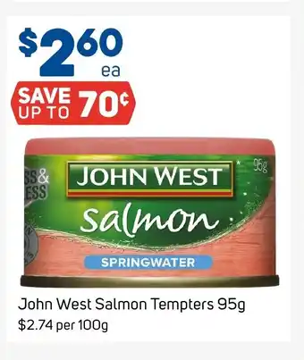 Foodland John West Salmon Tempters 95g offer