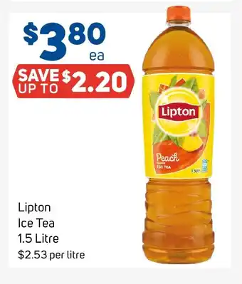 Foodland Lipton Ice Tea 1.5 Litre offer