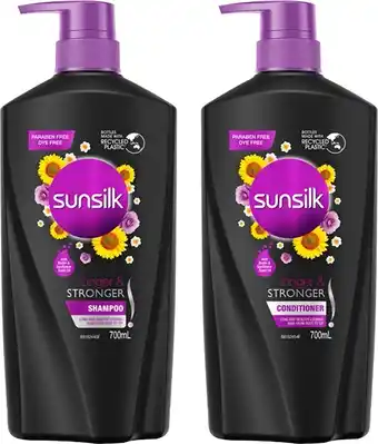 BIG W Sunsilk Longer & Stronger Shampoo or Conditioner 700ml offer