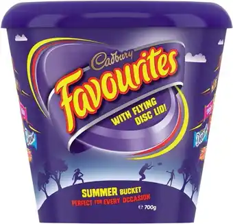 BIG W Cadbury Favourites Bucket 700g offer