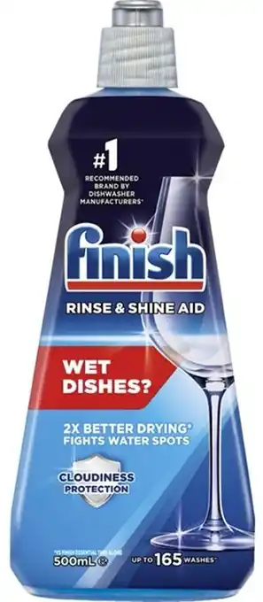 BIG W Finish Rinse and Shine Aid 500ml offer