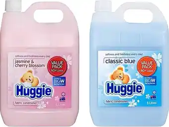 BIG W Huggie Fabric Softener 5-Litre offer