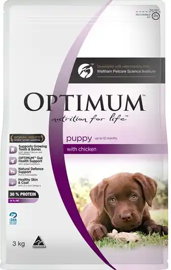 BIG W Optimum Dry Puppy Food 3kg offer