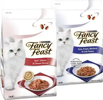 BIG W Fancy Feast Dry Cat Food Varieties 1.4kg offer