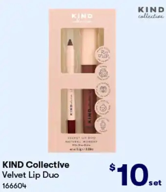 BIG W KIND Collective Velvet Lip Duo offer