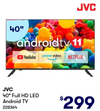 BIG W JVC 40" Full HD LED Android TV offer