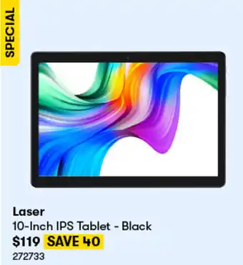 BIG W Laser 10-Inch IPS Tablet - Black offer