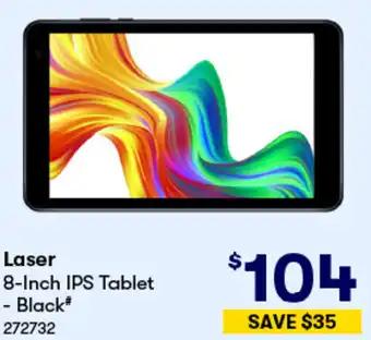 BIG W Laser 8-Inch IPS Tablet - Black offer