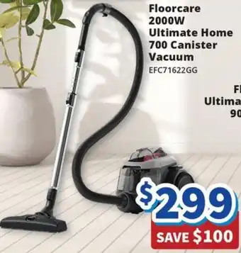 Floorcare 2000W Ultimate Home 700 Canister Vacuum