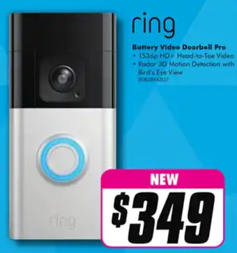 The Good Guys ring Battery Video Doorbell Pro offer