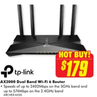 The Good Guys AX3000 Dual Band Wi-Fi 6 Router offer