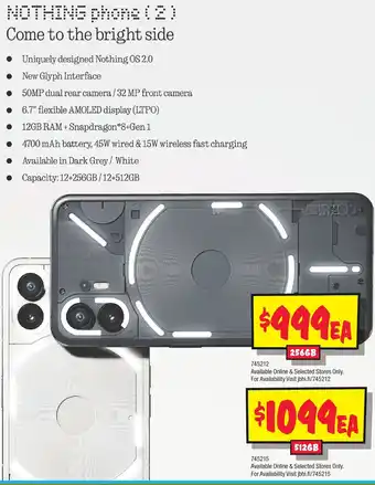 JB Hi-Fi NOTHING phone ( 2 ) 512GB offer