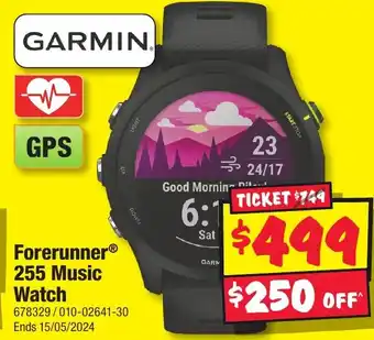 JB Hi-Fi Forerunner 255 Music Watch offer