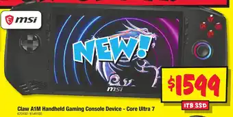 JB Hi-Fi Claw A1M Handheld Gaming Console Device - Core Ultra 7 offer