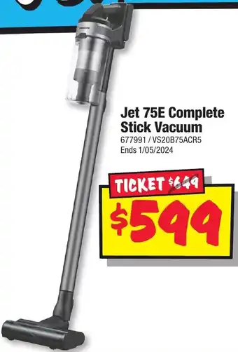 JB Hi-Fi Jet 75E Complete Stick Vacuum offer