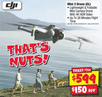 JB Hi-Fi Mini 3 Drone (GL) offer