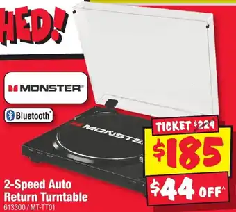 JB Hi-Fi 2-Speed Auto Return Turntable offer