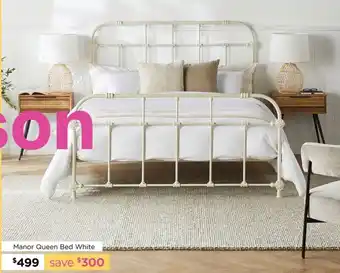 Manor Queen Bed White