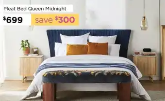 Early Settler Pleat Bed Queen Midnight offer