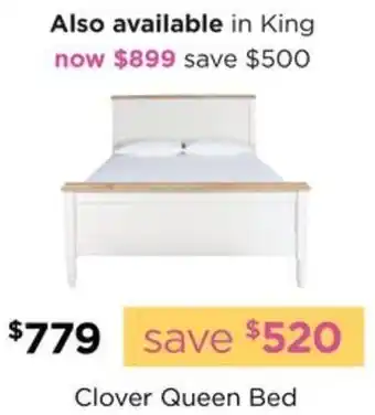 Early Settler Clover Queen Bed offer