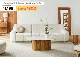 Early Settler Cumulus 3.5 Seater Sectional Sofa offer