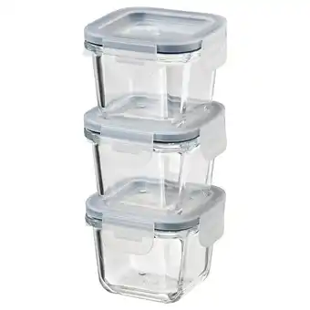 IKEA Ikea 365+ Food container with lid, square/glass, 180 ml offer